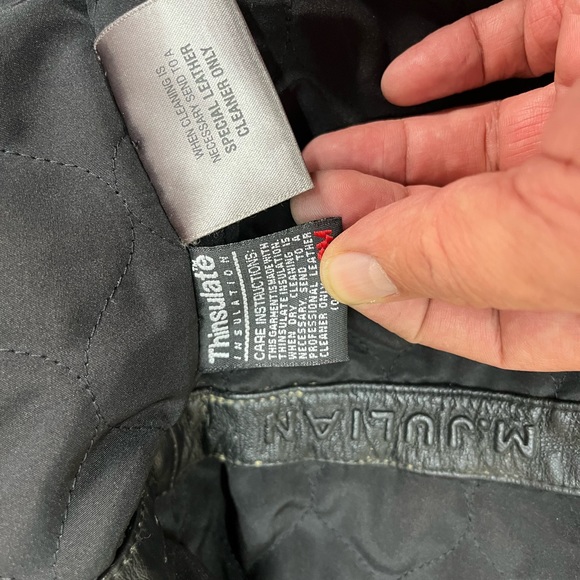 WILSON’S M JULIAN LEATHER JACKET WITH THINSULATE LINING SIZE LARGE - Picture 6 of 9